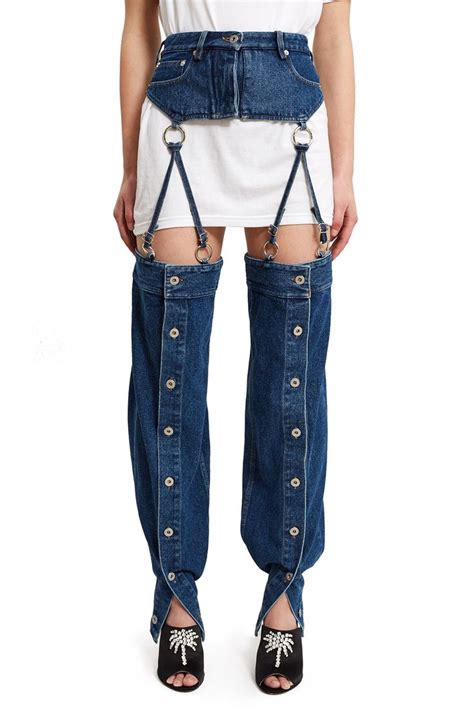Yproject Garters Straps Jeans Yprojects Garter Inspired Jeans Come