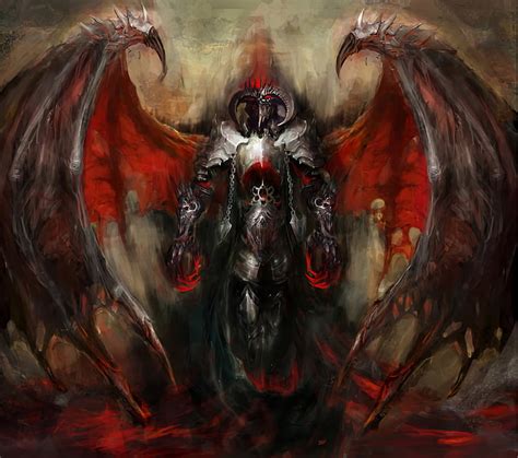 Hd Wallpaper Wings Angel Dark Armor Seraphim