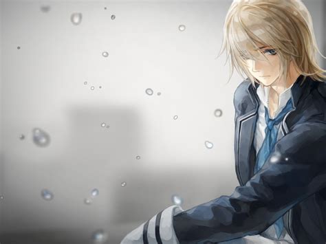 Sad anime boy crying | animepictures. Sad Anime Wallpaper - WallpaperSafari