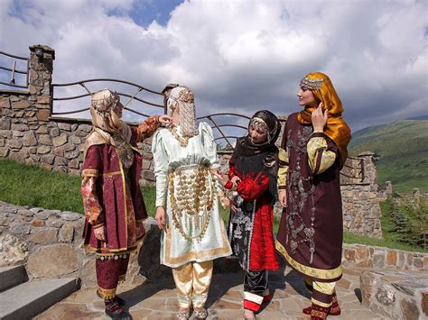 Dagestani Various National Costumes North Caucasus People Costumes