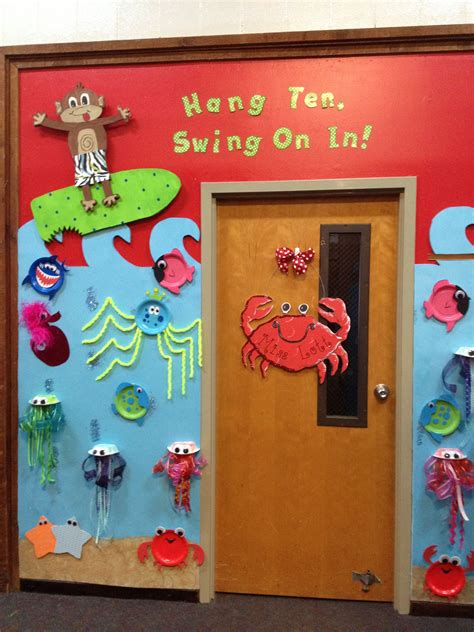 Summer is officially here in the uk and the weather is truly glorious! Ocean Theme Doormy classroom door! | For the kiddos ...