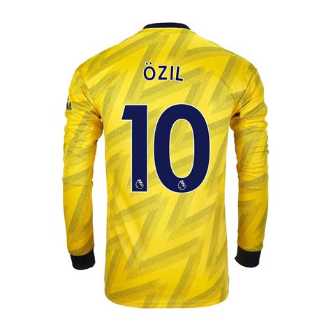 201920 Mesut Ozil Arsenal Away Ls Stadium Jersey Soccer Master