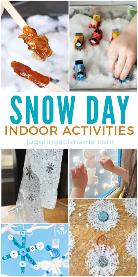 Fun Snow Day Indoor Activities Juggling Act Mama