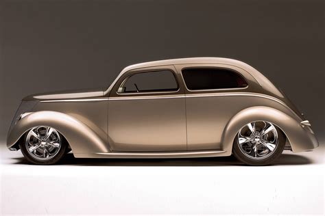 1937 Ford Custom Hot Rod Rods Custom Retro Vintage Wallpapers