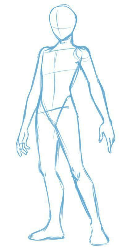 Cómo Dibujar Un Personaje Método De Dibujo Con La Anatomía Del Cuerpo