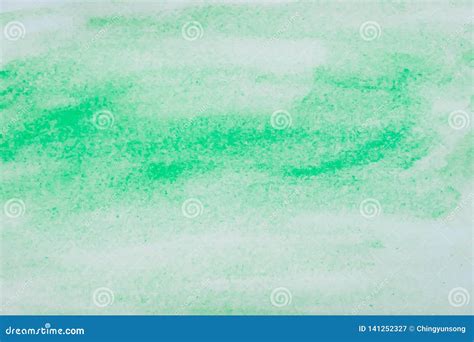 Abstract Green Watercolor Art Hand Paint Background In High Resolution