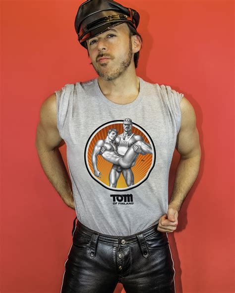 Tom Of Finland 100 Years Tank Top — Peachy Kings Gay T Shirts Tom Of