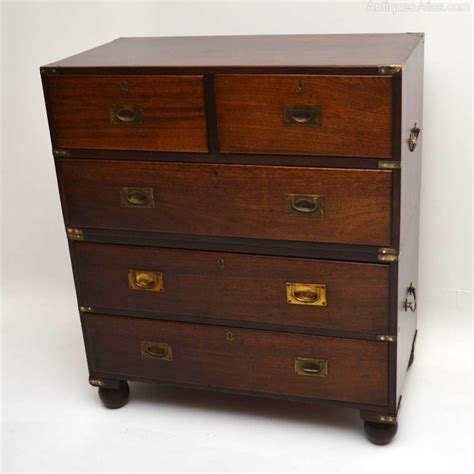 Victorian Mahogany Campaign Chest Of Drawers Antiques Atlas