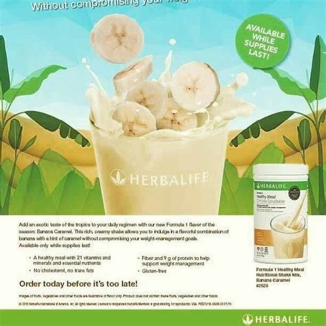 New Herbalife Shake Flavor Mmm Banana Caramel Its Limited Edition