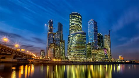 City Moscow Skyscrapers Architecture Wallpapers Hd