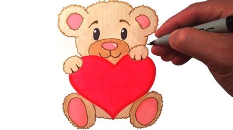 Happy teddy day pic teddy day is the fourth day of. How to Draw a Cute Teddy Bear with a Heart - YouTube