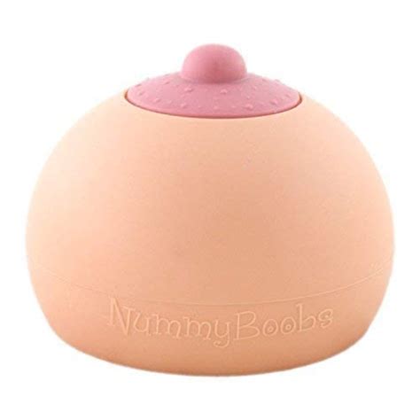 Nummy Boobs Pink Nipple Small Boob Silicone Teether Toy For Babies Or