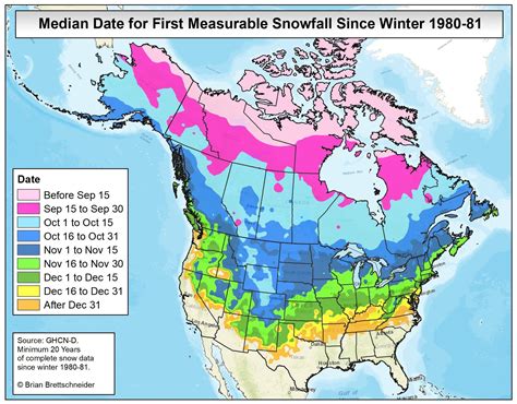 Here Is The Median Date For The First Measurable Snowfall Of The Year