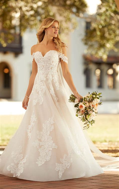 Garden Inspired Off Shoulder Wedding Gown Stella York Wedding Dresses