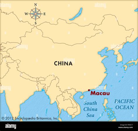 Macau Maps Cartography Geography Macau China Hi Res Stock Photography