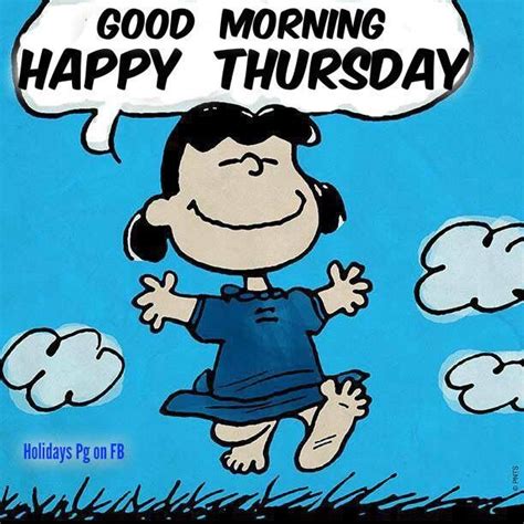 Good Morning And Happy Thursday Snoopy Love Snoopy Lucy Van Pelt