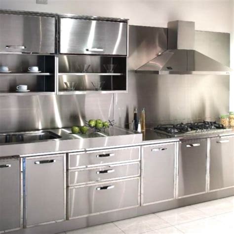 Metal kitchen cabinets are a reminisce of the 1940s. Durian Modular Stainless Steel Kitchen Cabinet, | ID: 19975190048
