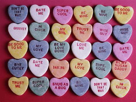 Heart Candies With Words Ng