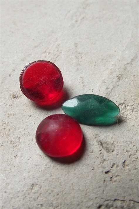 Cherry Tree Genuine Sea Glass Faceted Gems For By Seafinddesigns