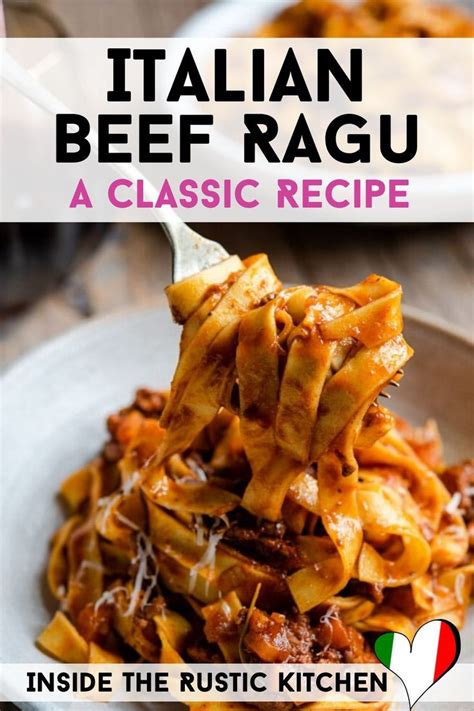 Italian Beef Ragu A Classic Recipe Inside The Rustic Kitchen