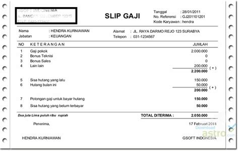 Isikan maklumat gaji secara terperinci. Contoh Penyata Gaji Malaysia - Contoh Penyata Gaji