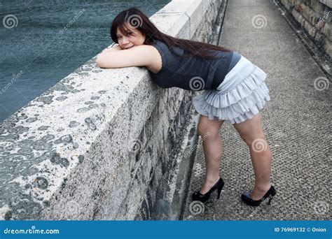 Cute Asian Girl Bending Over Stock Photo Image Of Legs Chinese 76969132
