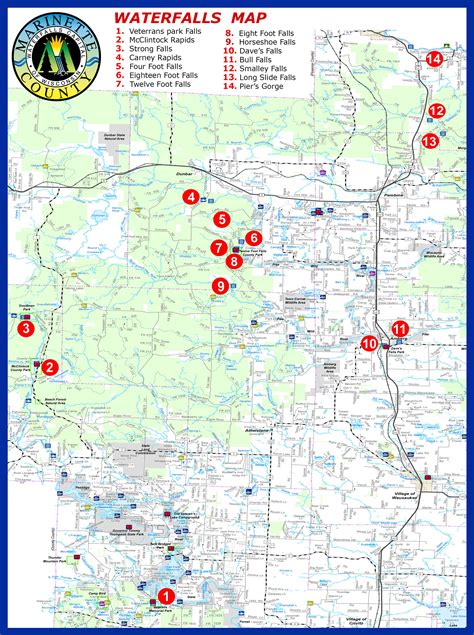 Map Of Wisconsin Waterfalls London Top Attractions Map