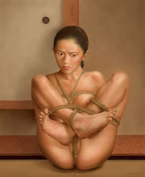 Rule 34 Barefoot Bondage Breasts Female Nipples Nude Realistic Rope
