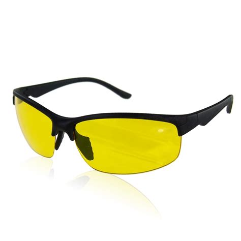 hd high definition polarized sunglasses night vision glasses driving yellow lens classic aviator