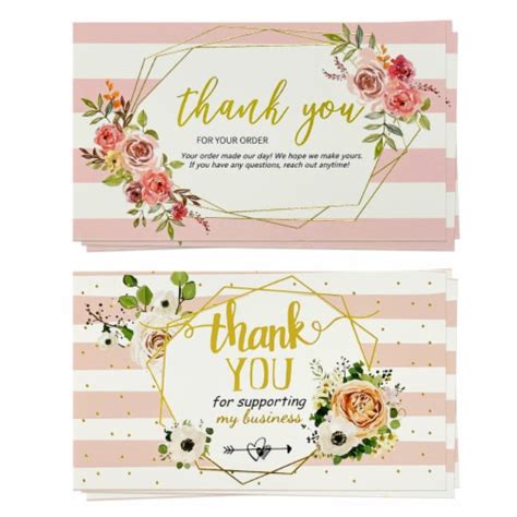 Wrapables 21 X 35 Thank You Cards For Small Business Weddings
