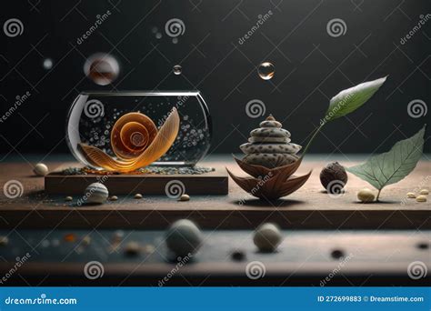 Tranquility in Motion Yoga-inspired Still Life Photography. AI