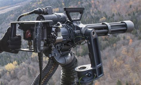 M134 Mk44 Gau 17a Minigun Rotary Machine Gun System