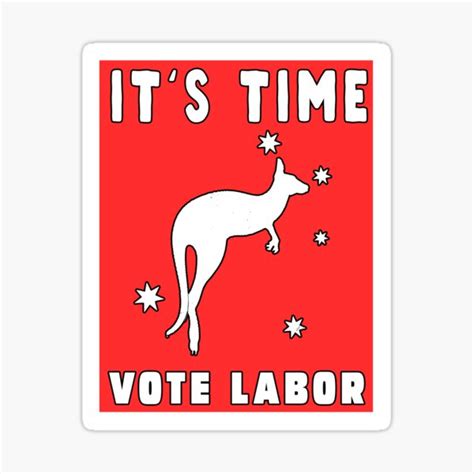 Australian Labor Party Sticker By Retroframe Redbubble