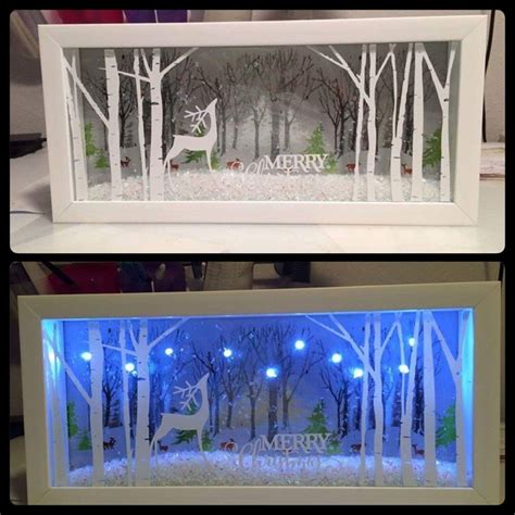 Pin by Gladys Hamilton on Cricut crafts | Christmas shadow boxes