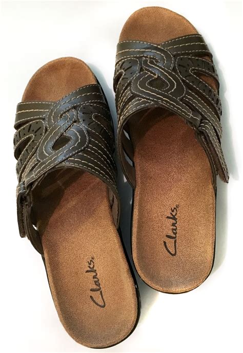 Pewter Leather Clarks Sandals | Clarks sandals, Clarks, Sandals