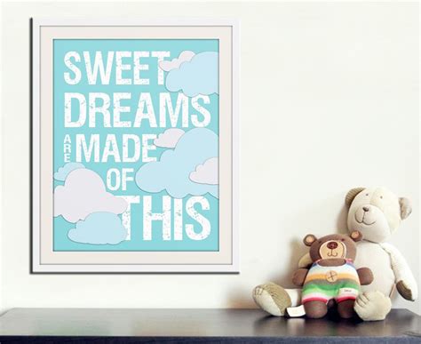 Baby Nursery Decor Sweet Dreams Print Nursery Art Print Kids Etsy