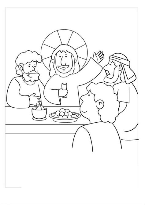 Last Supper Coloring Pages