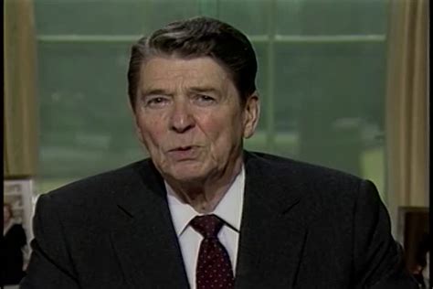 President Ronald Reagans Delivers Address On Editorial Video
