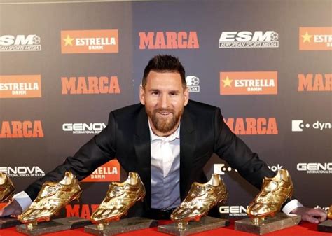 messi recibe su sexta bota de oro pblima oficial