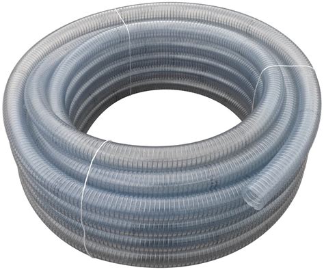 clear pvc wire reinforced suction and delivery food grade hose camthorne industrial supplies