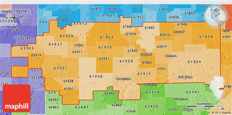 Political Shades 3d Map Of Zip Codes Starting With 619