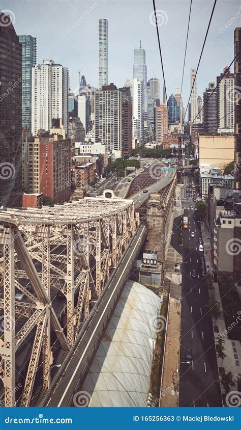 Queensboro Bridge And Manhattan Skyline New York Stock Image Image