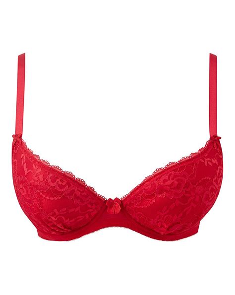 Ann Summers Sexy Lace Red Plunge Bra J D Williams