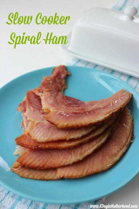 Four Ingredient Slow Cooker Spiral Ham