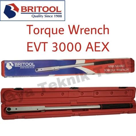Jual Torque Wrench 12 Inch Evt 3000 Aex Britool Kunci Torx Momen