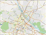 Map of Vienna, Austria - GIS Geography