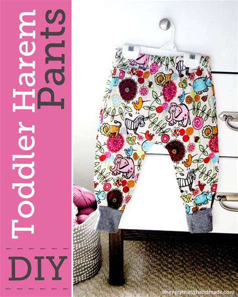 Diy Toddler Harem Pants Via Oheverythinghandmade Diy Crafts For Girls