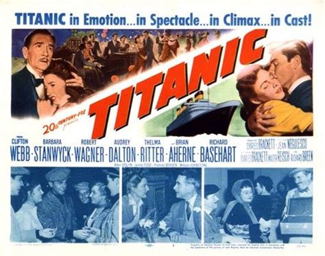 Titanic 1953 Titanic Lobby Cards Hollywood Movies Posters