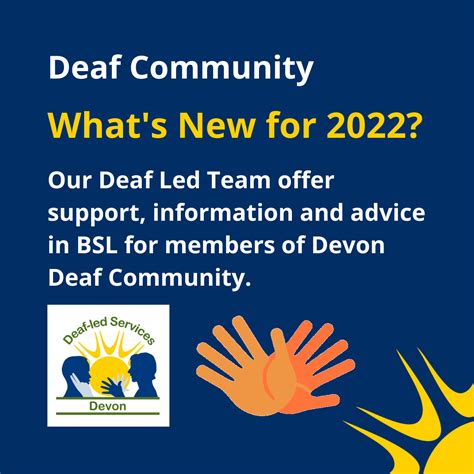 Devon Deaf Community What S New For 2022 Living Options Devon