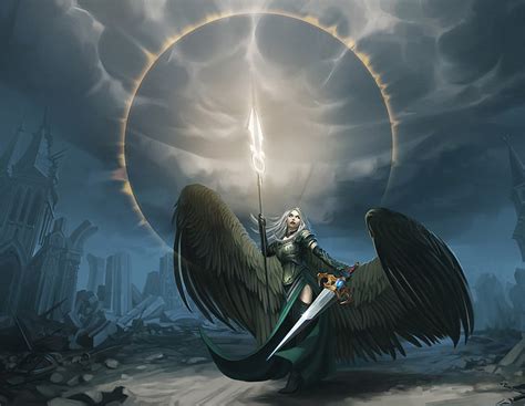 Hd Wallpaper Guardian Angel Holding Sword Wallpaper Man With Wings